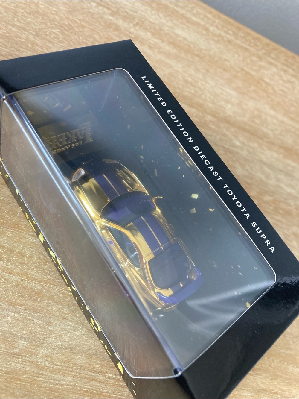 Lakers- Limited Edition Toyota Supra Diecast - Gold with purple Stripes